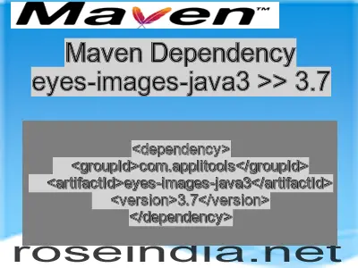 Maven dependency of eyes-images-java3 version 3.7