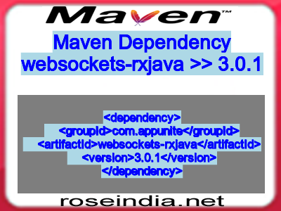 Maven dependency of websockets-rxjava version 3.0.1