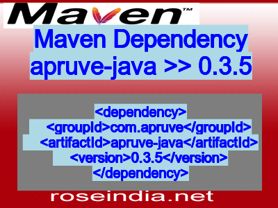 Maven dependency of apruve-java version 0.3.5