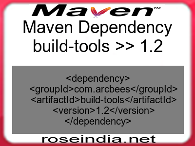 Maven dependency of build-tools version 1.2