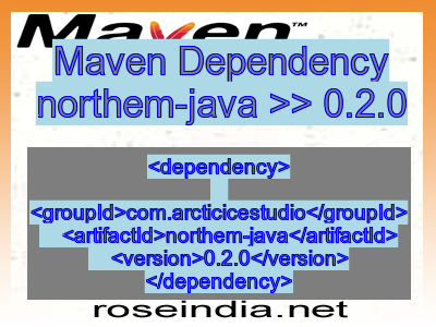 Maven dependency of northem-java version 0.2.0