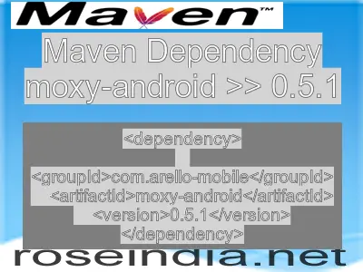 Maven dependency of moxy-android version 0.5.1