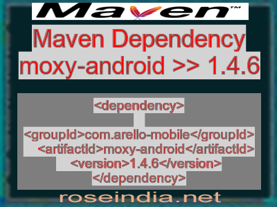 Maven dependency of moxy-android version 1.4.6