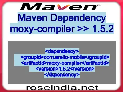 Maven dependency of moxy-compiler version 1.5.2
