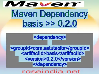 Maven dependency of basis version 0.2.0