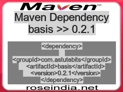 Maven dependency of basis version 0.2.1