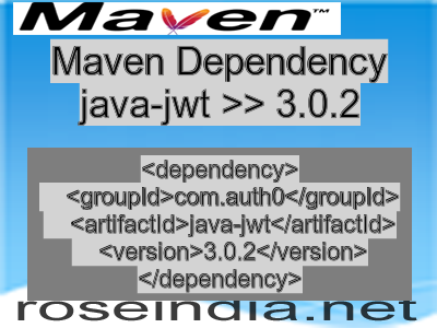 Maven dependency of java-jwt version 3.0.2