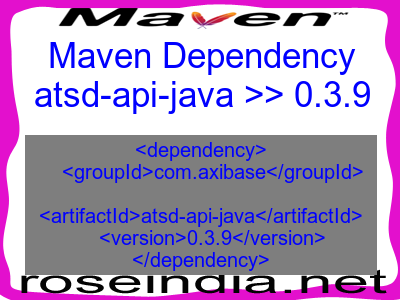 Maven dependency of atsd-api-java version 0.3.9