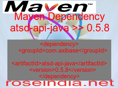 Maven dependency of atsd-api-java version 0.5.8