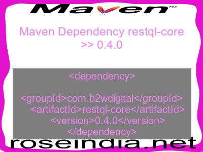Maven dependency of restql-core version 0.4.0