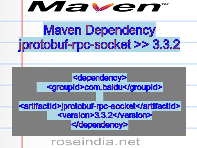 Maven dependency of jprotobuf-rpc-socket version 3.3.2