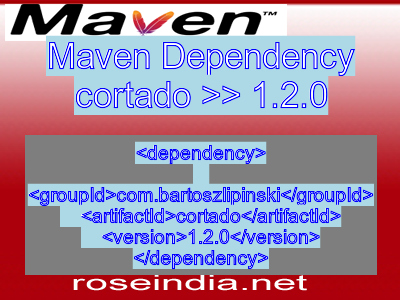 Maven dependency of cortado version 1.2.0