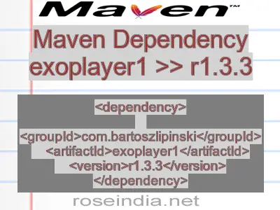 Maven dependency of exoplayer1 version r1.3.3