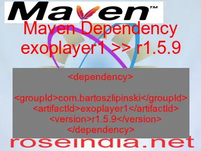 Maven dependency of exoplayer1 version r1.5.9