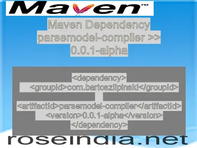 Maven dependency of parsemodel-compiler version 0.0.1-alpha