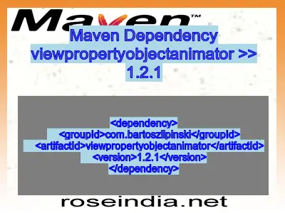 Maven dependency of viewpropertyobjectanimator version 1.2.1