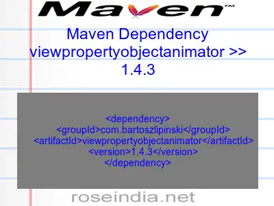Maven dependency of viewpropertyobjectanimator version 1.4.3