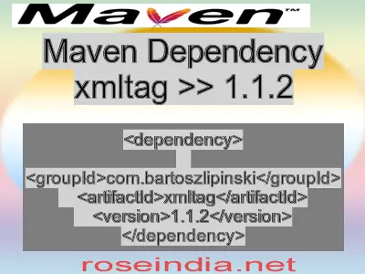 Maven dependency of xmltag version 1.1.2