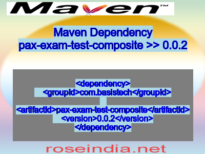 Maven dependency of pax-exam-test-composite version 0.0.2