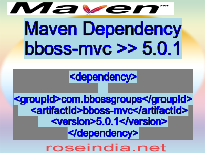 Maven dependency of bboss-mvc version 5.0.1