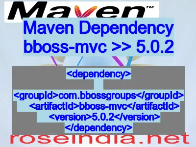 Maven dependency of bboss-mvc version 5.0.2
