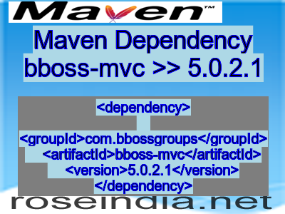 Maven dependency of bboss-mvc version 5.0.2.1