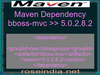 Maven dependency of bboss-mvc version 5.0.2.8.2
