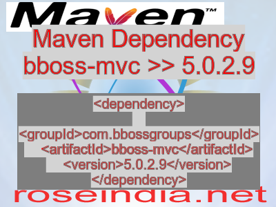 Maven dependency of bboss-mvc version 5.0.2.9