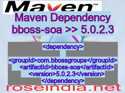 Maven dependency of bboss-soa version 5.0.2.3