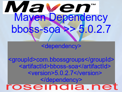 Maven dependency of bboss-soa version 5.0.2.7
