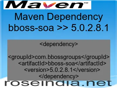 Maven dependency of bboss-soa version 5.0.2.8.1