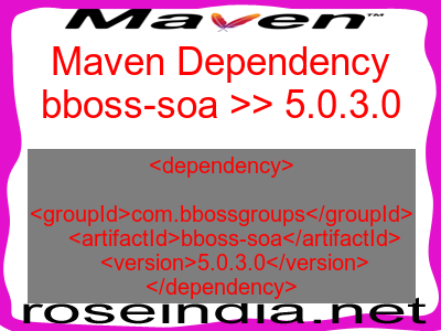 Maven dependency of bboss-soa version 5.0.3.0
