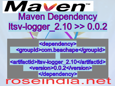 Maven dependency of ltsv-logger_2.10 version 0.0.2