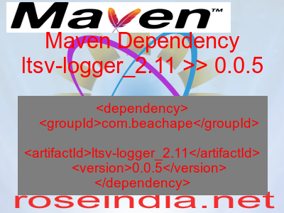 Maven dependency of ltsv-logger_2.11 version 0.0.5