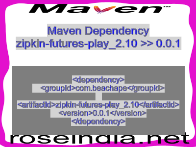 Maven dependency of zipkin-futures-play_2.10 version 0.0.1