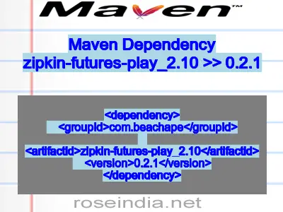 Maven dependency of zipkin-futures-play_2.10 version 0.2.1