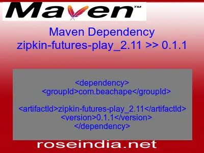 Maven dependency of zipkin-futures-play_2.11 version 0.1.1