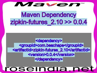 Maven dependency of zipkin-futures_2.10 version 0.0.4