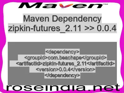 Maven dependency of zipkin-futures_2.11 version 0.0.4