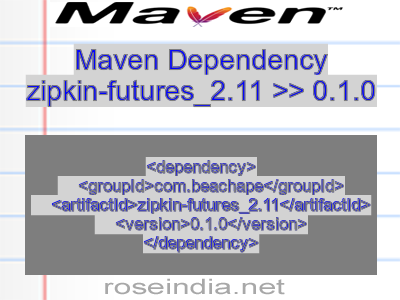 Maven dependency of zipkin-futures_2.11 version 0.1.0