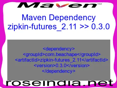 Maven dependency of zipkin-futures_2.11 version 0.3.0