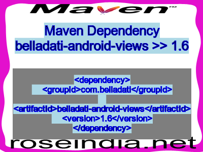 Maven dependency of belladati-android-views version 1.6