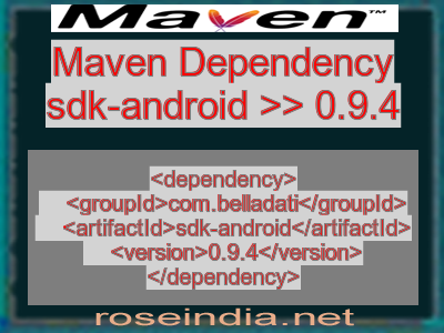 Maven dependency of sdk-android version 0.9.4