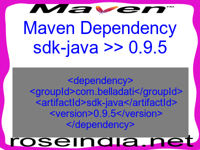 Maven dependency of sdk-java version 0.9.5