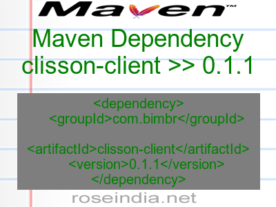 Maven dependency of clisson-client version 0.1.1