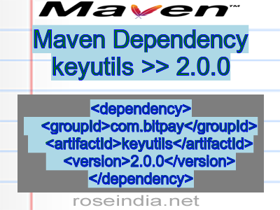 Maven dependency of keyutils version 2.0.0