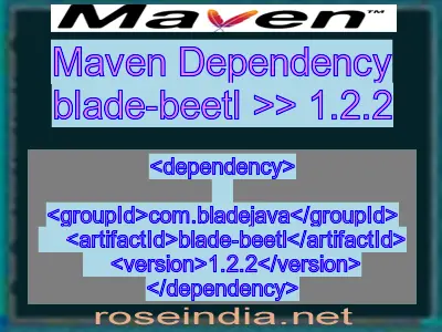 Maven dependency of blade-beetl version 1.2.2