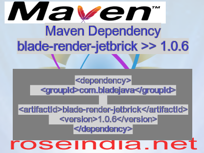 Maven dependency of blade-render-jetbrick version 1.0.6