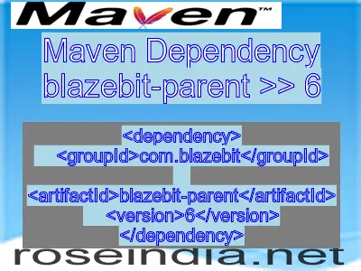 Maven dependency of blazebit-parent version 6