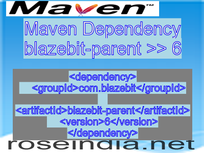 Maven dependency of blazebit-parent version 6